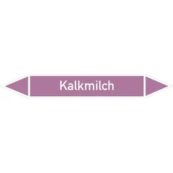 Rohrleitungskennzeichen Kalkmilch - 100x15 mm Folie selbstklebend