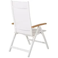 VCM ebuy24 Gartenstuhl Panama Weiß 2er Set | Gr.:
