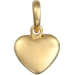 Elli Herz Anhänger schlicht 925 Silber Charms & Kettenanhänger   Damen 