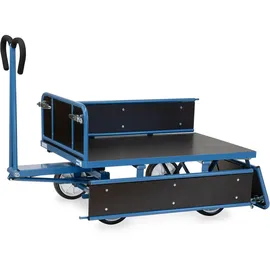 FETRA fetra® Handpritschenwagen Tragl. 700kg, Ladefl. LxB 1200x800mm, Siebdruckplatte