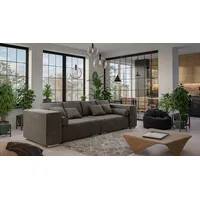 s-style möbel Big-Sofa Cork mit Schlaffunktion und Boxspringfederung, Lounge Sofa braun