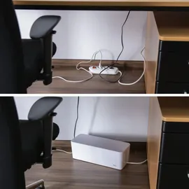 Hama Kabelbox Maxi 40 x 15,6 x 13 cm 1-tlg. weiß