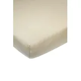 Meyco Baby Uni Spannbettlaken für das Beistellbett (Bettlaken mit weicher Jersey-Qualität, aus 100% Baumwolle, perfekte Passform durch Rundum-Gummizug, atmungsaktiv, Maße: 50 x 90 cm)