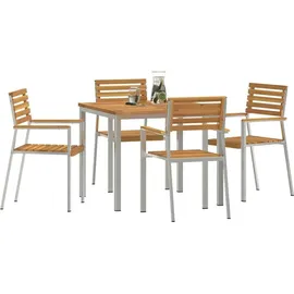 vidaXL Garten-Ess-Set aus massivem Akazienholz - Braun