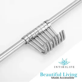 Intirilife Küchen Reling Hängeleiste Küchenstange Wandhalterung