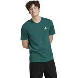 adidas Herren Essentials Single Jersey Embroidered Small Logo Tee, Collegiate Green, XXL