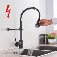 Niederdruck Küchenarmatur Brause Wasserhahn Küche Ausziehbar Spiralfederarmatur