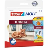 Tesa Dichtband D-Profil 6 m x 0,9 cm
