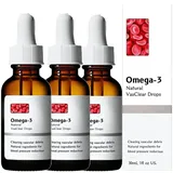 NATRAVOR Vegane Omega-3 natürliche Vasclear Tropfen, Natravor Omega3 Vas Clear Drops, Natravor Tropfen, Omega-3 Herzgesundheitsunterstützung, für jedermann (3 Stück)