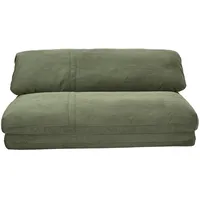 Zweisitzer-Schlafsofa aus khakifarbenem Samt-Cordstoff SPENCER