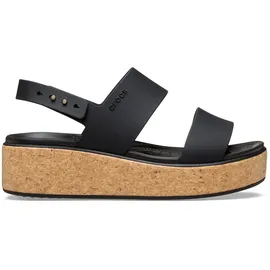 Crocs Herren Brooklyn Cork Low Wedge Sandalen, Black/Black, 39/40 EU