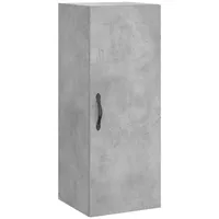 VidaXL Wandschrank Betongrau 34,5x34x90 cm Holzwerkstoff