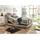 ed exciting design Boxspringbett Palermo inkl. Motor, Topper, Kopfstütze und Stauraum im Kopfteil, beige