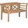GarWoh Teak Friesenbank Föhr 130 x 83 x 53 cm