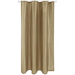 Bestlivings Gardine Blickdicht Taupe 140x245cm Band - Taupe dunkel