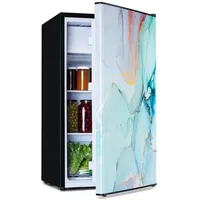 Klarstein CoolArt Kühl-Gefrier-Kombination - Kühlschrank mit 2 Kühl-Ebenen, Design-Front,