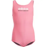 adidas Mädchen Sportswear U-Back Swimsuit Kids Badeanzug, Lucid Pink, 7-8 Years