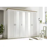 SchlafKONTOR Drehtürenschrank Trient ¦ weiß ¦ Maße (cm): B: 265 H: 224 T: 60.0