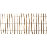 BM Massivholz BM Serie TYP 229 Rollzaun, 500 x 80cm, Haselnuß unbehandelt