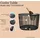 cootab cooler table Stockholm Schwarz Kunststoff 35 x 21 x 46 cm