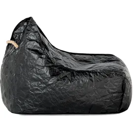 Beliani Sitzsack DROP Schwarz