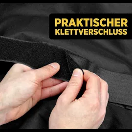 LAVUR Grillabdeckung 147 x 61 x 122 cm Polyurethan Schwarz