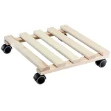 Pflanzenroller Paletti Buche, mit 4 Doppelrollen in schwarz, ca. 35x35 cm