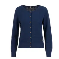 Blutsgeschwister Cardigan Save the Brave - old library blue knit L