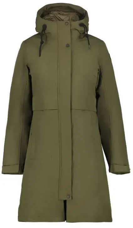 Icepeak MANTEL AGRIGA Damen 3in1 Kombijacke Freizeitmantel olivgrün 36