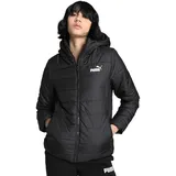 Damen ESS Hooded Padded Jacket Gepolsterte Jacke Schwarz L