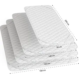 VitaliSpa Matratzenschoner 140 x 200 cm Weiß