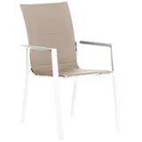 Dehner Palermo Stapelstuhl 56,5 x 67 x 91,5 cm weiß