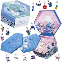 Stitch Adventskalender 2024 Mit Armband & Anhängern Für Mädchen (Blauer Schmuck)