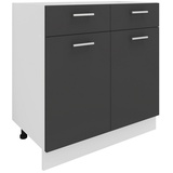 VCM Küchenschrank Breite 80 cm Schublade Unterschrank Küche Küchenmöbel Esilo