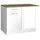 Held Eckschrank Mailand 110 x 85 x 60 cm Hochglanz Weiß