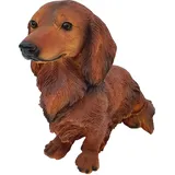 FD Dekofigur Dackel sitzend 34 x 18 x 33 cm