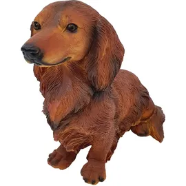 FD Dekofigur Dackel sitzend 34 x 18 x 33 cm