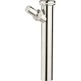 Kirchhoff Tauchrohr Siphon, Chrom, 1 1/4x 3/4tx 200x 32mm mit Waschgeräteanschl. mit