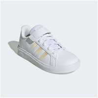 adidas Grand Lifestyle Court Elastic Lace and Top Strap Shoes Sneaker, FTWR White/Iridescent/FTWR White, 38 2/3 EU