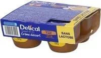 Delical Crème dessert sans lactose Café Aliment 4x125 g