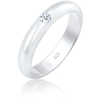 Elli DIAMONDS Solitär Verlobung Diamant (0.06 ct.) 925er Silber Ringe Damen