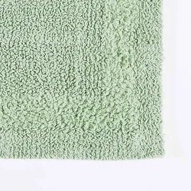 Homescapes Halbrunde Badematte Salbeigrün 80 x 50 cm