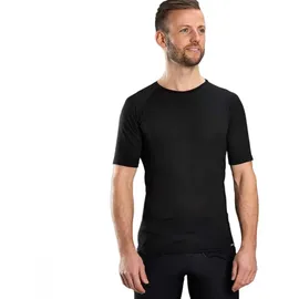 GripGrab Merino Blend Thermo Kurzarm Unterhemd Schwarz M