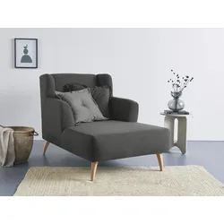 Loveseat HOME AFFAIRE "Baggio Kuschel Mega Lounge Big Sessel", grau (anthrazit), B:101cm H:99cm T:152cm, Sessel