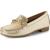 Marco Tozzi Damen Mokassins aus Leder Elegant, Gold (Gold), 38 EU - 38 EU