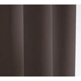 HOMEbasics Schmidt Fertiggardine Blacky 140 x 225 cm Polyester Braun