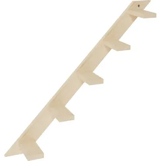 QLS Katzenstufen Katzenleiter Katzentreppe Wandmontage Kletterwand 5 Stufen 1 m Holz 9960