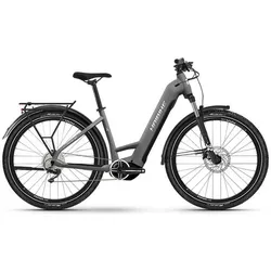 Haibike Trekking 4 Low Unisex Elektrorad i720 Yamaha e-bike grau matt 2XS