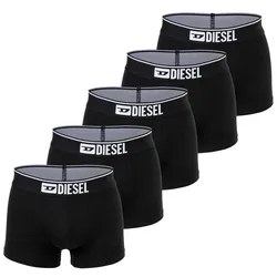 DIESEL Herren Boxershorts, 5er Pack - UMBX-DAMIENFIVEPACK, Trunks, Cotton Stretch Schwarz 2XL