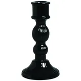 Excelsa Kerzenhalter Scratch Glas Schwarz